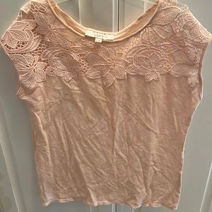 Loft Lace Top Size M light pink